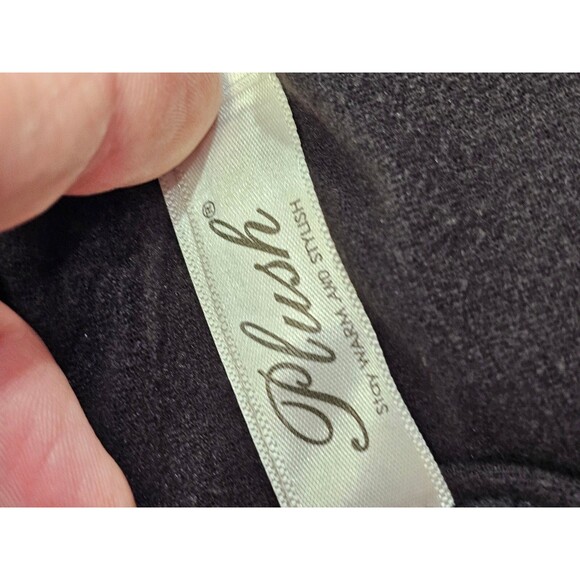 Women's L Plush Fleece Lined Liquid Legging Black Faux Leather Pleather Pants - Picture 5 of 8